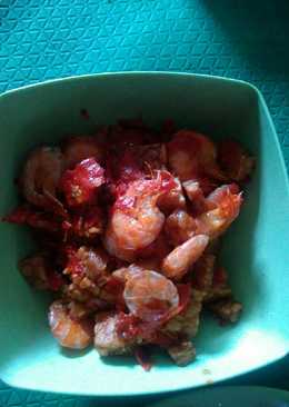 Balado udang tempe ala dechan