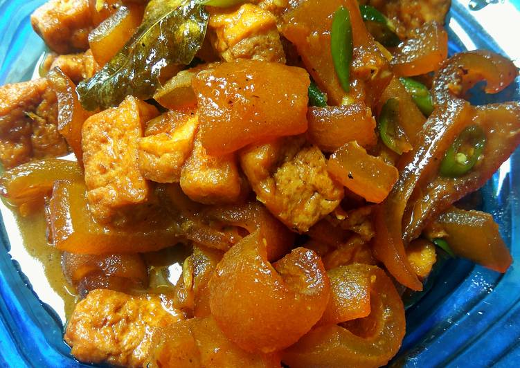 resep makanan Sambal goreng tahu&kulit sapi(cecek)