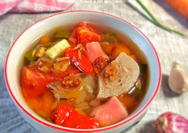 Resep Sop Bakso Sosis Pedas