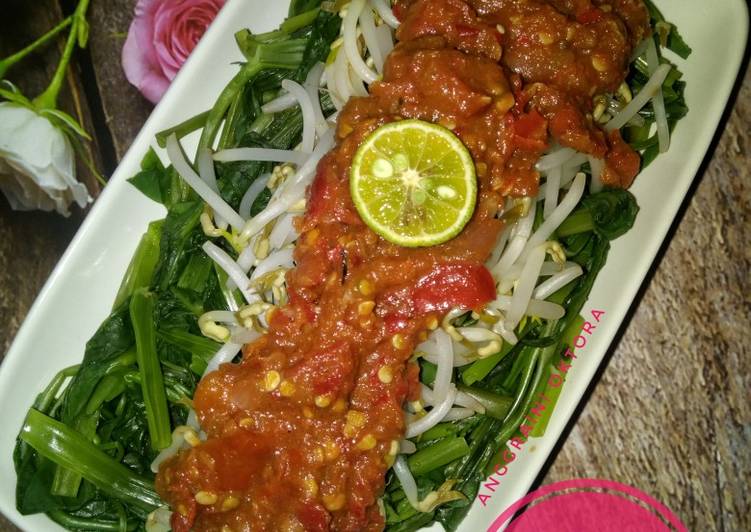 resep makanan Plecing Kangkung