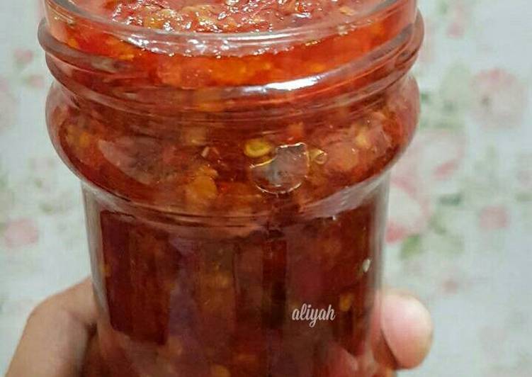 resep makanan Sambal terasi matang (untuk stok)