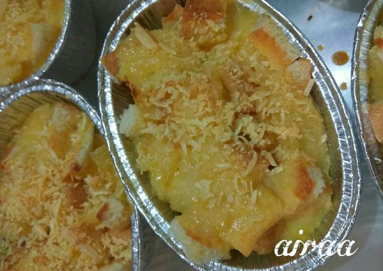 resep makanan Puding Roti Panggang