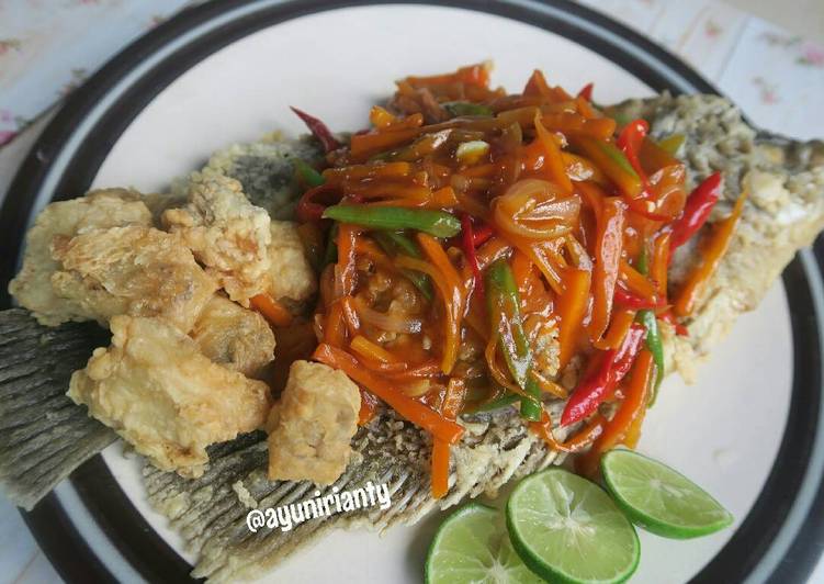 resep masakan Gurame asam manis