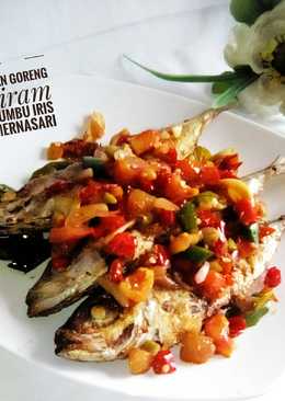 Ikan goreng siram bumbu iris