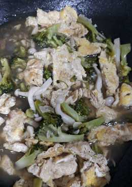 Tumis brokoli jamur campur telur #BikinRamadhanBerkesan