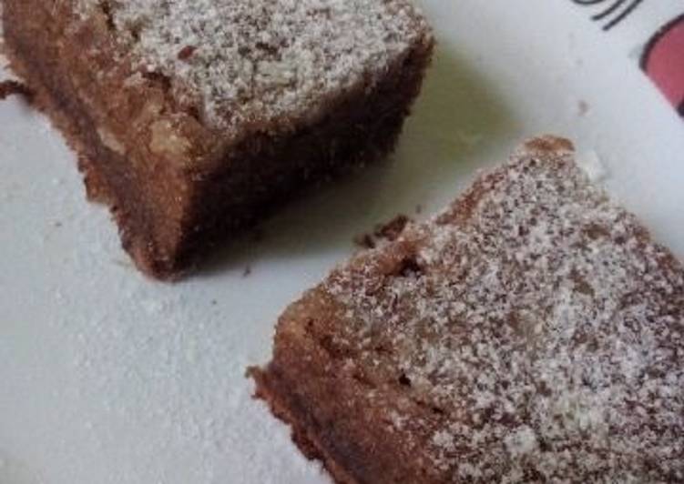 resep lengkap untuk Brownies Pisang Happy call(gluten free)