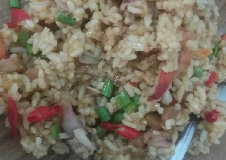 cara membuat Nasi goreng seafood