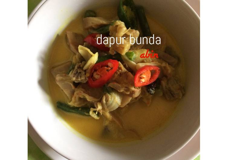 resep makanan Sayur Nangka muda tetelan sapi