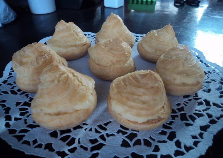 Resep Kue Soes Vla Vanilla (bunda Fitri Sasmaya) Dari Made Mini