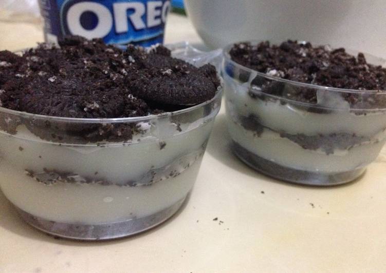 cara membuat Cheesecake Oreo