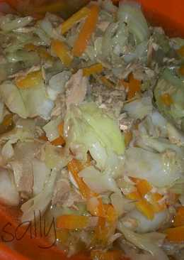 Sayur kubis,wortel with tuna