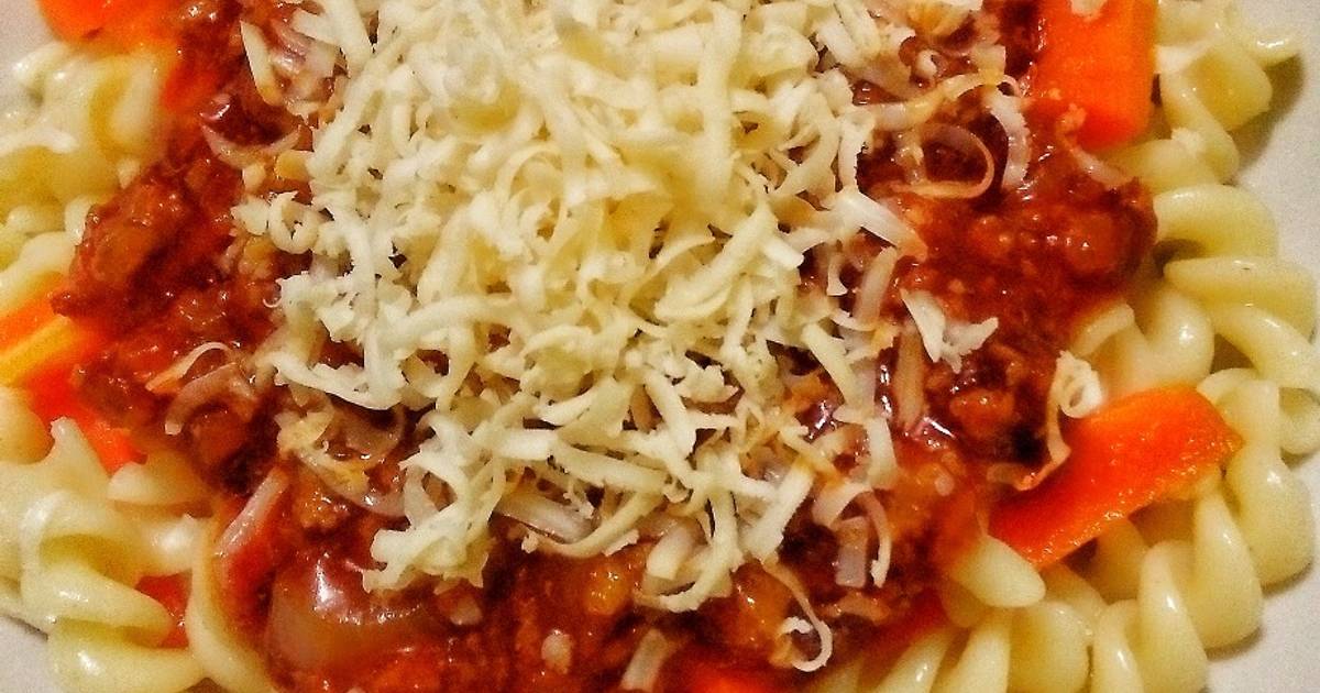 Pasta fusilli bolognese - 34 resep - Cookpad