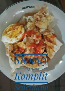 Siomay Ayam Komplit Sederhana