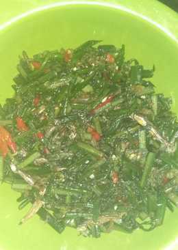 Tumis pakis teri lombok merah ojo endesss