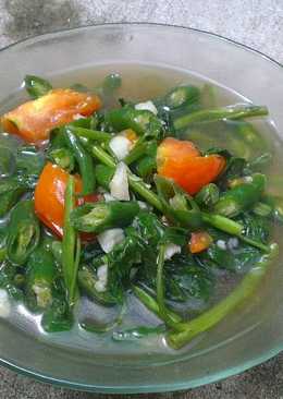 Cah kangkung cabe ijo ala resto