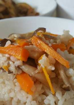 Nasi Tim Jamur rice cooker