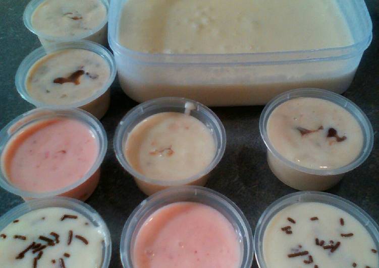 resep lengkap untuk Es krim home made