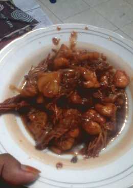 Udang asem manis plus pedas