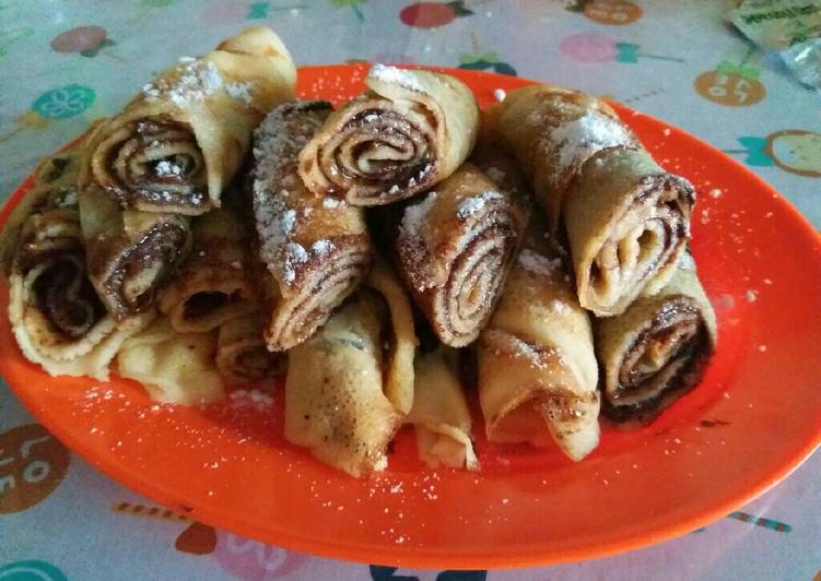 gambar untuk cara membuat Crepe coklat