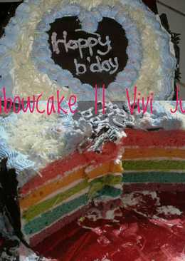 Rainbowcake kukus