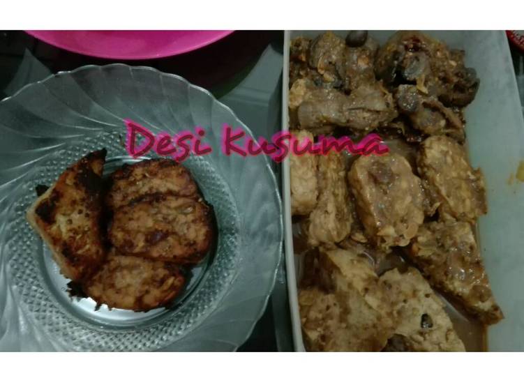 resep lengkap untuk Bacem Tempe Tahu Ati Ampela