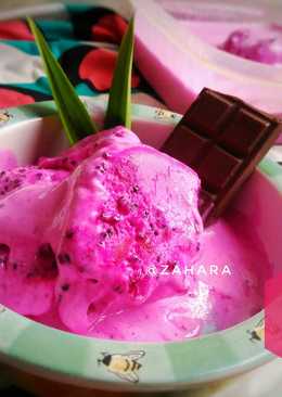 Dragon Fruit Ice Cream (Es Krim Buah Naga)