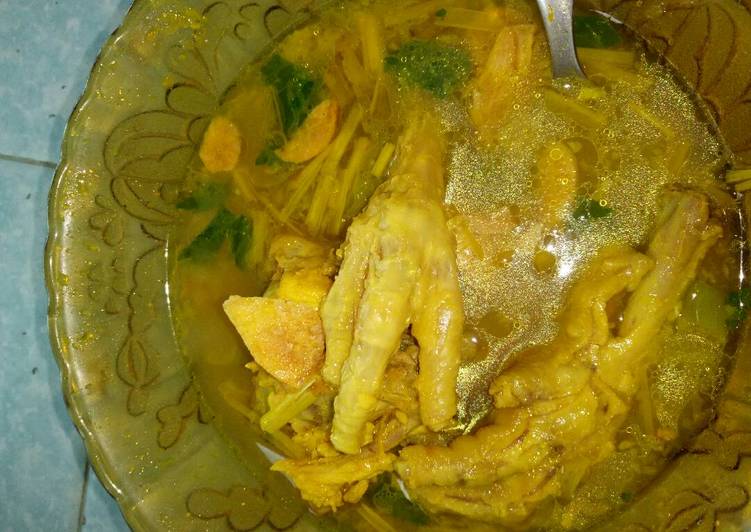 resep masakan Soto ceker campur