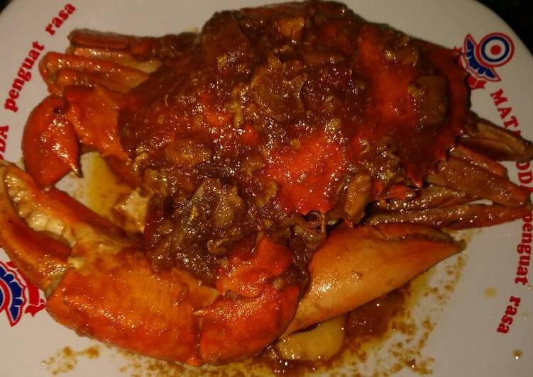 resep Kepiting saos tiram pedas