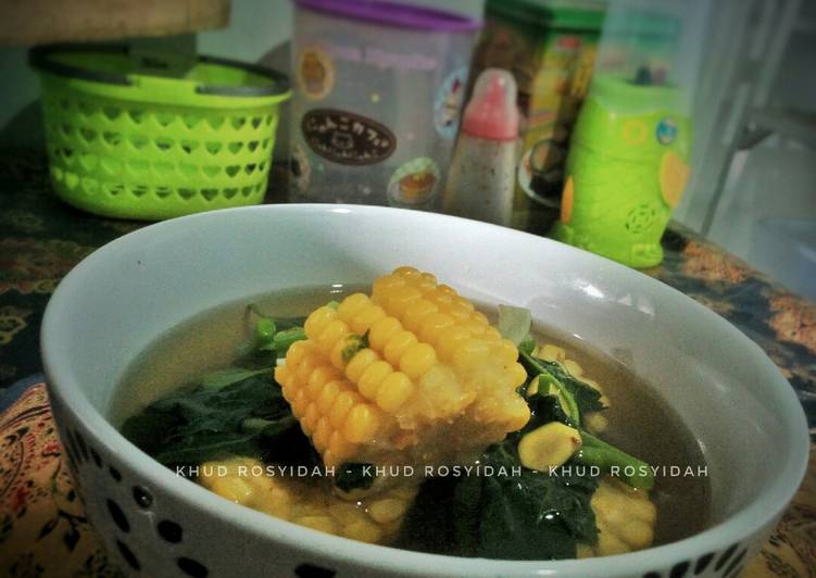 gambar untuk resep Bening Bayam dan Jagung