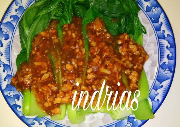 cara membuat Tumis pok coy saus tiram