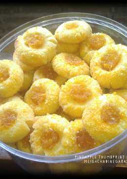 Pineapple Thumbprint Cookies