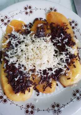 Pisang bakar coklat keju susu