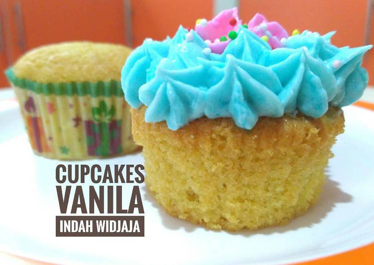 gambar untuk cara membuat Cupcake Vanila - Fluffy banget ??