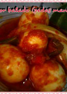 Telor balado (pedas manis)