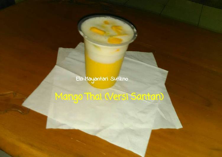 bahan dan cara membuat Mango Thai (Versi Santan) #Enakanbikinsendiri