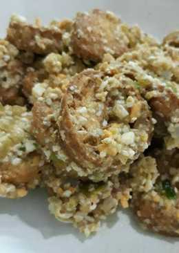 Tahu jepang saus telur asin