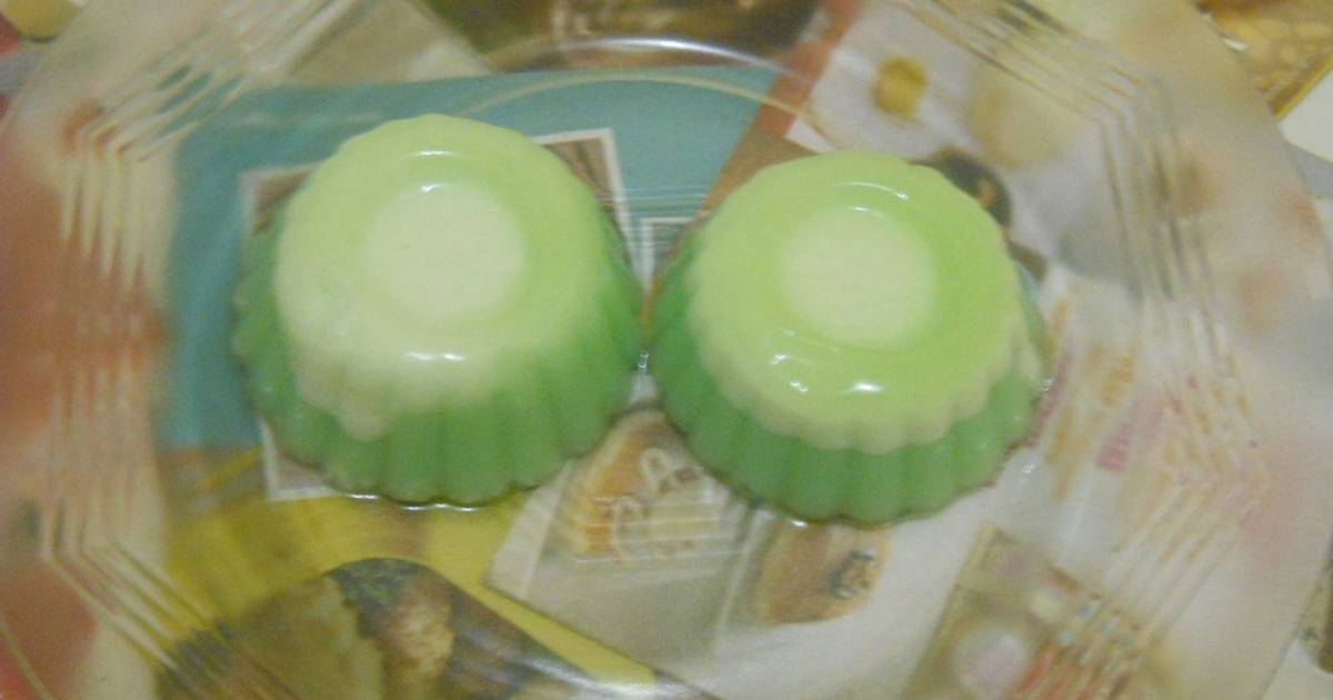 Resep Puding pandan susu oleh anisatur raehan Cookpad