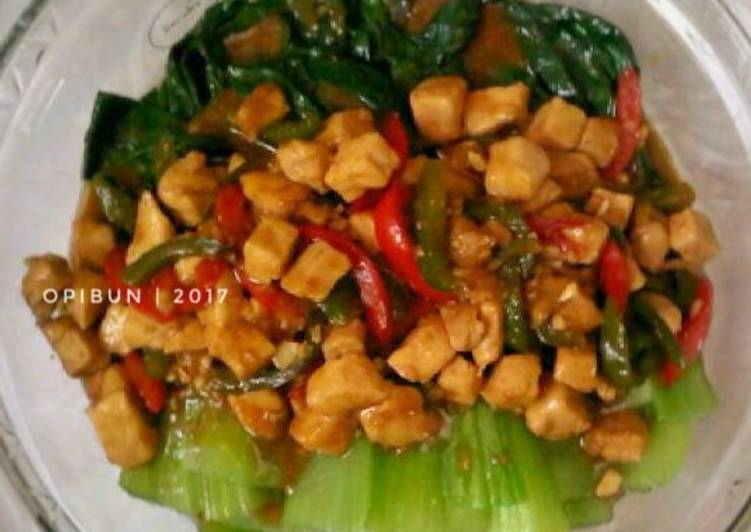 resep masakan Pokcoy Tahu Manis