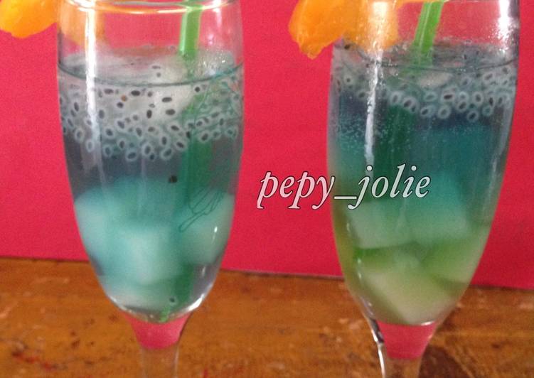 resep masakan Es buah soda