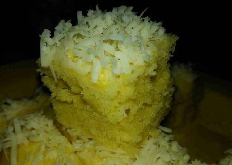 resep lengkap untuk Bolu kukus keju no ribet