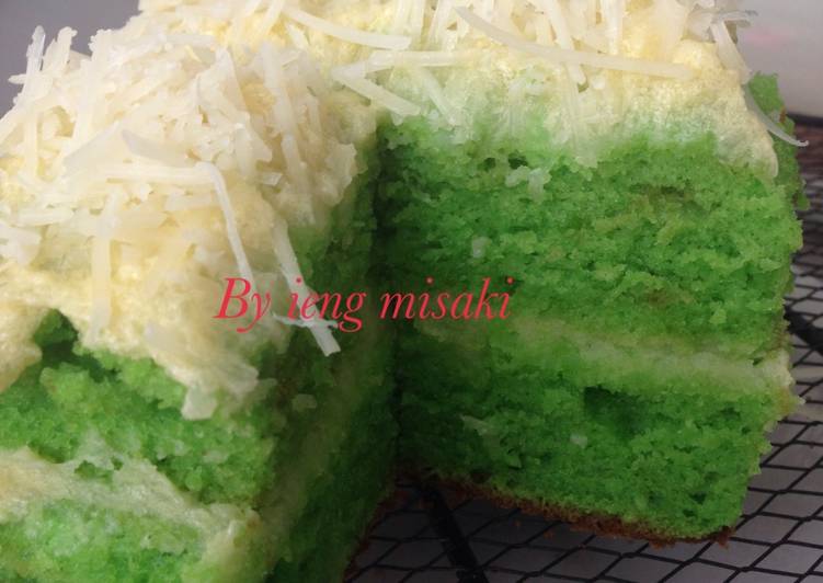 gambar untuk resep makanan Bolu kentang pandan keju