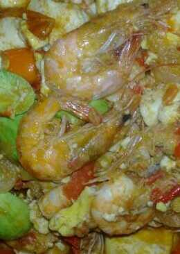 Balado udang tahu