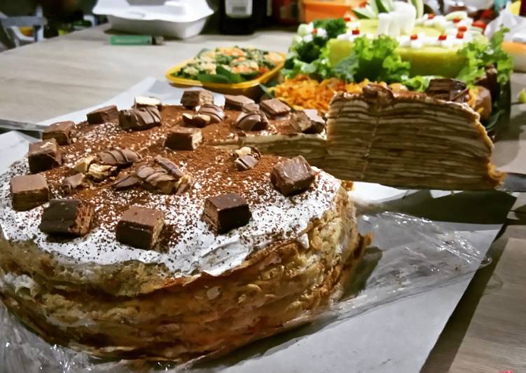 resep lengkap untuk Tiramisu Cakes Crepe