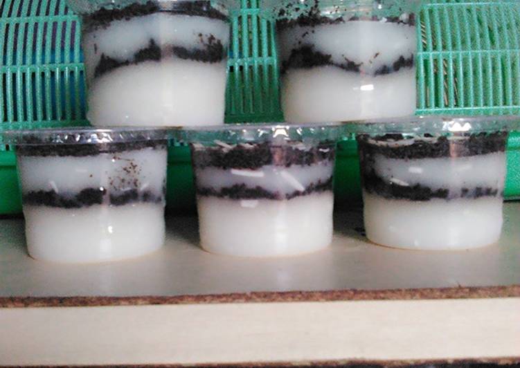 cara membuat Cheese cake oreo lumer