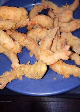 Udang goreng tepung apa ada nya.