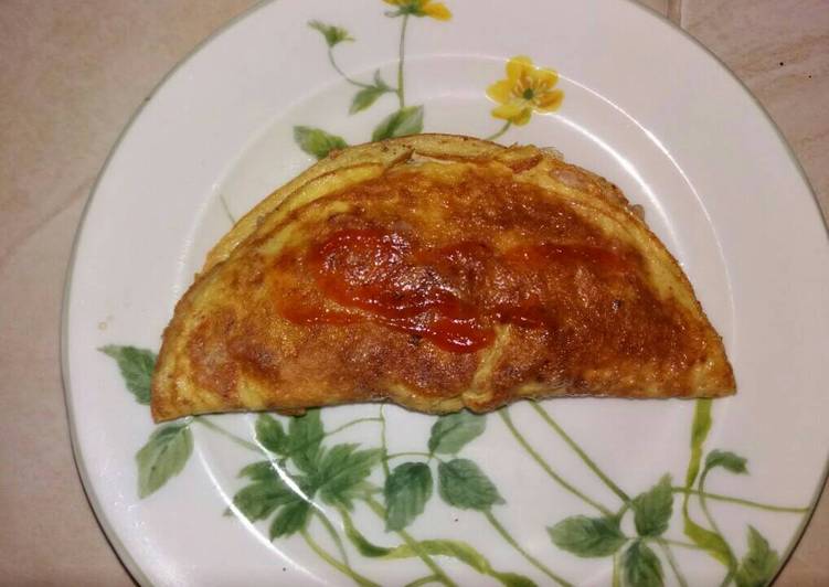 gambar untuk cara membuat Omurice simpel