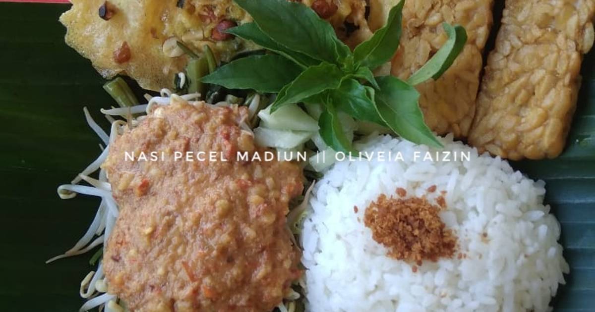 21 resep nasi pecel jawa timur enak dan sederhana Cookpad