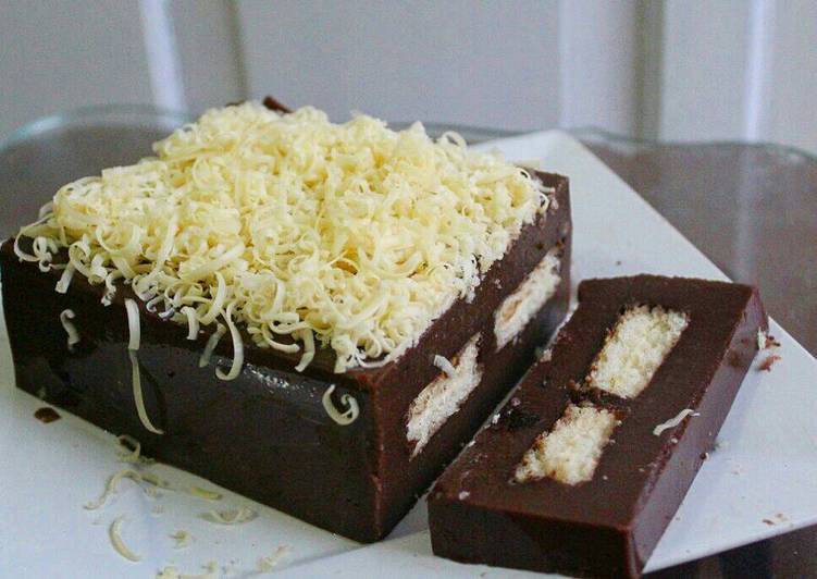 gambar untuk cara membuat Puding Brownis Coklat