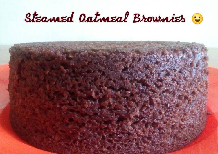 gambar untuk resep makanan Steamed Oatmeal Brownies