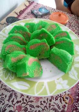 Bolu kukus pandan mudah